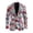 American Flag Floral Print, variant on Duck Camouflage Polyester Slim Fit Men's Blazers & Suit Jackets, Single Button Design for Business Prom and Groom Wear