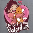 thumbnail image 3 of CafePress - My Cat Is My Valentine Sweatshirt - Crew Neck Sweatshirt, 3 of 4