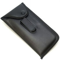 Triumph Optical Black Flap Faux Leather case, Good for Eyeglasses and Readers Unisex, For Men and Women (3)