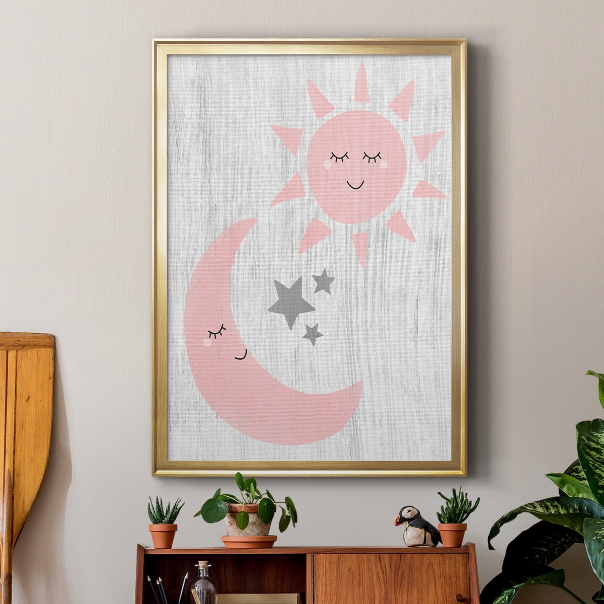 Sun and Moon Premium Classic Framed Print - Ready to Hang