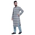 thumbnail image 2 of Atasi Printed Designer Kurta For Boys Casual Kurta Pajama Set Ethnic Summer Clothing, 2 of 5