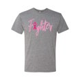 thumbnail image 2 of Wild Bobby, Fighter Breast Cancer Survivor, Breast Cancer Awareness, Men Premium Tri Blend Tee, Premium Heather, X-Large, 2 of 4