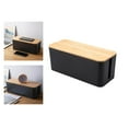 thumbnail image 4 of Stylish Home Office Power Strips Power Strips Wire Hider Cable Management Box Black S, 4 of 9