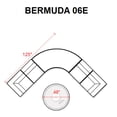 thumbnail image 3 of Bermuda 6 Piece Outdoor Wicker Patio Furniture Set 06e, 3 of 7