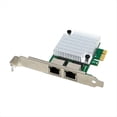 thumbnail image 1 of Tarjeta de Red Gigabit Ethernet, Adaptador de Red de Puerto Dual NIC, Tarjeta de Red LAN de Alta Velocidad de 1000 Mbps para Win7/8/10, 1 of 5