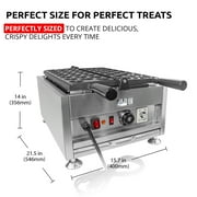 ALDKitchen Walnut-Shape Waffle Maker | Stuffed Waffle Iron | 23 Nut Waffles | 110V