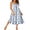 Blue Flower, variant on Sleeveless Nightgowns for Women Long Night Gown Pleated Full Length Sleepwear Tank Sleep Dress Slit Dress