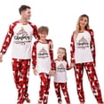 thumbnail image 6 of Rohuuque Family Christmas Pjs Matching Sets Holiday Jammies for Dad Matching Family Sets Christmas Casual Printed Top With Bottom Outfits Home Wear 2025 Red, 6 of 7