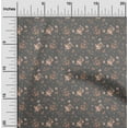 thumbnail image 2 of oneOone Cotton Cambric Gray Fabric Floral Sewing Craft Projects Fabric Prints By Yard 42 Inch Wide, 2 of 4