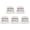H6 tooth white coffe, variant on 5 Pcs/Set Metal Key Holders Practical Keychains Keyring Organizers for Wallet