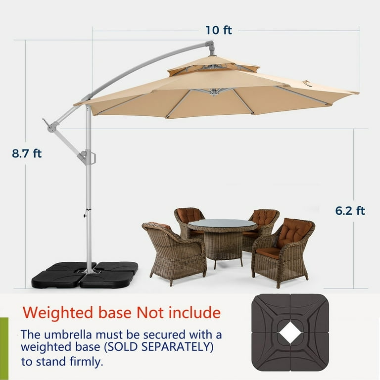 4 piece patio umbrella base 4-Piece Water or Sand Patio umbrella base