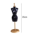 thumbnail image 7 of Dress Display Mannequin Stand for 1/6 Dollhouse Micro Landscape Fairy Garden black, 7 of 7