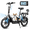 Black with Dual Seat, variant on WINDHORSE 16" Electric Scooter with Seat for Adults 20mph 40-mile, Foldable 2-Seat E Scooter with Openable Side Door Basket Pet Friendly for Shopping