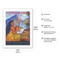 thumbnail image 2 of Touring Hawaii - InterIsland Airways - Hawaiian Hula Girl - Oahu Maui Kauai - Vintage Airline Travel Poster by Rick Sharp - Bamboo Fine Art 290gsm Paper (Unframed) 12x16in, 2 of 4