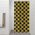 thumbnail image 2 of Yellow and Black Checkerboard Checkered Pattern Shower Curtain 36"x72" ,Bathroom Decorative Shower Curtains Set with 12 Hooks,Modern Waterproof Washable Shower Curtain, 2 of 6