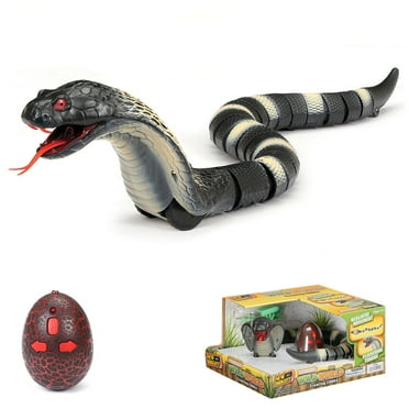 New Bright Infrared (I/R) Crawling Cobra Remote Control Gray Snake, 112A