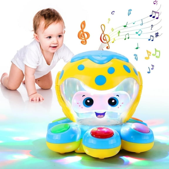 ANTIC DUCK Toddler Toys, Baby Toys 6-12 Months, Baby Learn Walk Party Crawling Toys, Infant Toys for 1 Year Old Girls Boys Gifts
