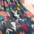 thumbnail image 3 of Shiba Inu and Pioneer Flower Blanket,Comfortable Soft Lamb Wool Throw Blanket,All Season,Warm Lightweight Blankets for Sofa Bed Couch Living Room Chair,30"x40", 3 of 4