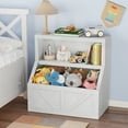 thumbnail image 4 of Wooden Kids Bookshelf and Toy Storage Organizer,with Storage Cabinet and Toy Shelf, Floor Standing Toy Organizer,Anti-Tip Design Perfect for Playroom, Nursery, Bedroom, Study area, 4 of 8