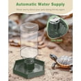 thumbnail image 3 of Water Dispenser, Tortoise Water Dish, Snake Bearded Dragon Water Bowl, Reptile Terrarium Automatic Water Feeder Dispenser for Turtle Gecko Lizard and Chameleon, 3 of 5