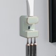 thumbnail image 1 of Dispensador eléctrico de pasta de dientes, accesorios de ño recargables montados en la pared, exprimidor de pasta de dientes para encimera del con luz, 1 of 8