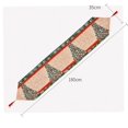 thumbnail image 4 of Mantel navideño rectangular de poliéster, 35 x 180 m, patrones de árboles de Navidad para decoración de mesa navideña, mantel navideño impreso, mantel absorbente, decoración de Año Nuevo (D), 4 of 4
