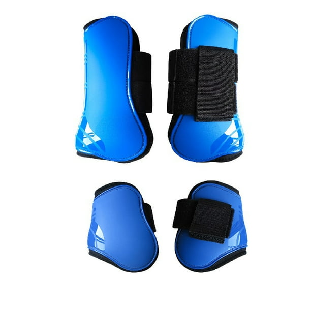 Greeniant Suministros ecuestres Equipo de protección frontal ligero resistente al desgaste con sujetador de nylon Buena elasticidad Legging Tightness Cuidado ecuestre y deportes Azul METRO Greeniant OD025315-01