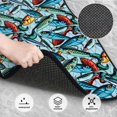 thumbnail image 3 of Balery Colorful Fishing Baits Juego de 4 Alfombrillas para Auto, Revestimientos de Caucho Resistente, Diseño Antideslizante, 3 of 7