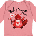 thumbnail image 4 of Inktastic My 1st Canada Day with Red and White Maple Leaves Boys or Girls Long Sleeve Baby Bodysuit, 4 of 5