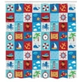 thumbnail image 3 of Ambesonne Marine Shower Curtain, Cartoon Nautical, 69"Wx84"L, Multicolor, 3 of 3
