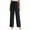 Black, variant on Simua Straight Leg Cotton Linen Pants for Women Summer Casual Loose Drawstring High Waist Trousers with Pockets