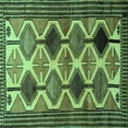thumbnail image 1 of Ahgly Company Indoor Square Persian Turquoise Blue Traditional Area Rugs, 4' Square, 1 of 4