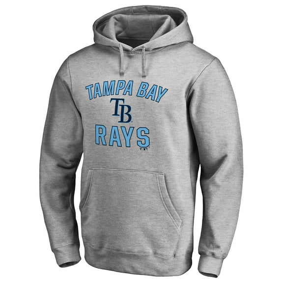 Men's Ash Tampa Bay Rays Victory Arch Pullover Hoodie