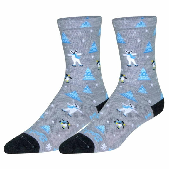SockGuy Snow Day Wool Sock - 6 Small/Medium