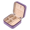 thumbnail image 3 of Unique Bargains Portable Velvet Jewelry Storage Box Purple, 3 of 7