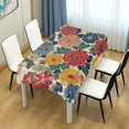 thumbnail image 4 of Yayeee Tablecloths 60" x 108" Rectangle Wrinkle Resistant Party Table Cover, Vibrant Flowers Pattern, 4 of 8
