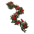 thumbnail image 1 of Flores artificiales Vid colgante Verdor Vid Peonía Guirnalda de flores Seda Floral Rojo, 1 of 9