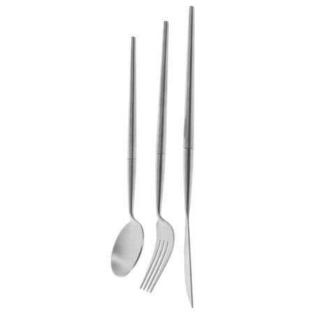 

DINHEAROM Stainless Steel Set Silver for Steak Tableware 1 Set