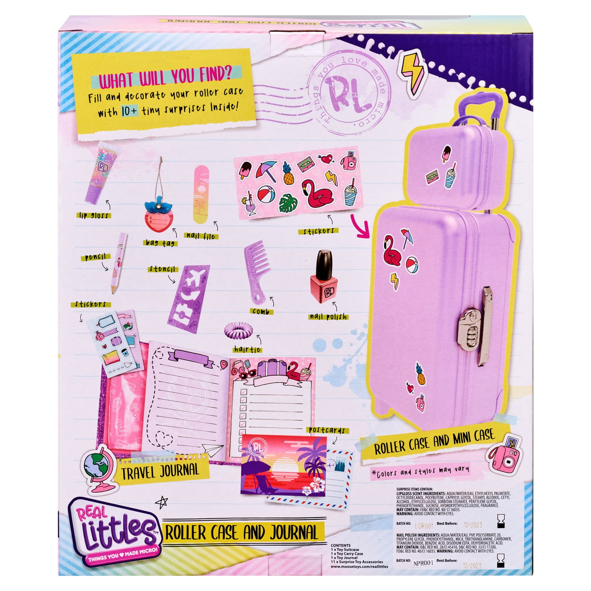  Real Littles S4 Roller CASE & Journal PK, Multicolor (25343) :  Toys & Games