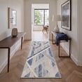 thumbnail image 5 of KUETH 8x10 Soft Modern Minimalist Rug for Living Room, Large Machine Washable Low Pile Non Slip Backing Area Rug, Dusty Blue Rug for Bedroom Office, 5 of 5