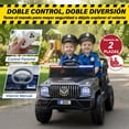 thumbnail image 4 of Kids House Carrito Electrico Montable para Niños Turbo Cruiser, Diseño de Policia, Color Gris, Carrito de Control Remoto y Manejo Directo, con Luces, Estereo y Pedales Funcionales, 4 of 9