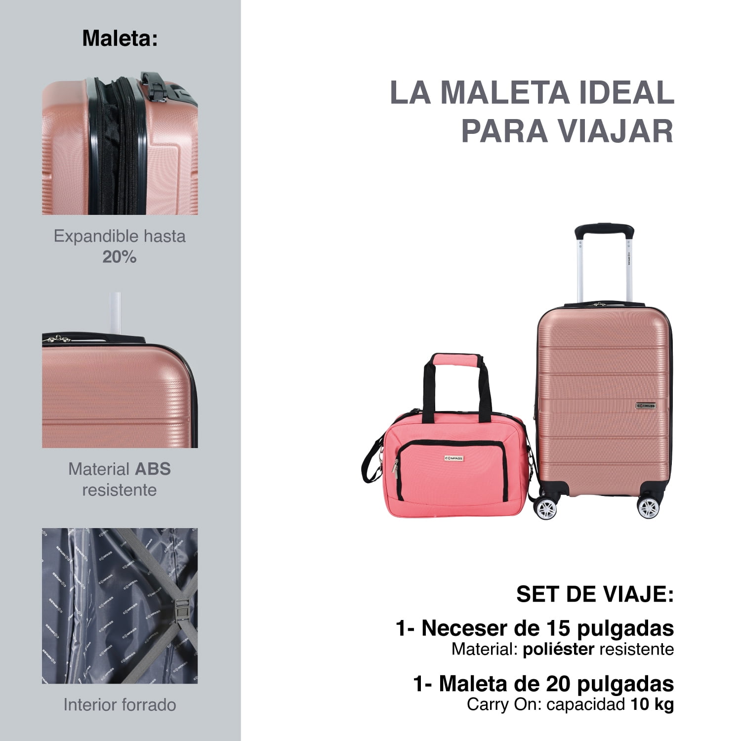 20 Kg Medidas Maleta Mediana De Viaje Maleta Para 20 Kilos Juego