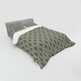 thumbnail image 3 of Ambesonne Geometric Bedding Set 3 Pcs, Oval Shapes Stripes, Twin XL, Beige and Taupe, 3 of 3