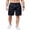 Navy Blue, variant on COOFANDY Men' Casual Linen Shorts 8 Inch Inseam Elastic Waist Lightweight Summer Beach Shorts