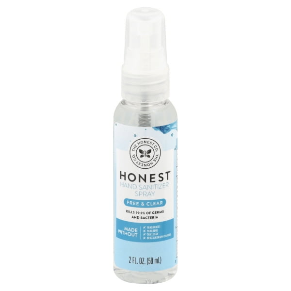 The Honest Company Free & Clear Hand Sanitizer Spray, 2 fl oz Walmart