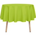 thumbnail image 1 of LAICAIW Round Tablecloth-48 Inch-Water Resistant Spill Proof Washable Polyester Table Cloth Decorative Fabric Table Cover for Dining Table, Buffet Parties and Camping, Apple Green, 1 of 7