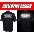 thumbnail image 1 of US Marshals Polo REFLECTIVE design, Performance Polo w/ moisture wicking, 1 of 4