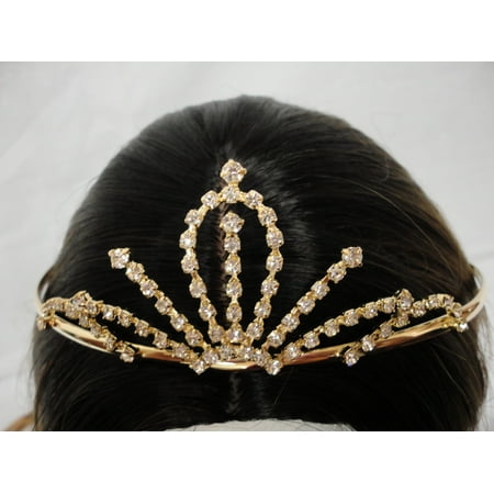 - Charmed Gold Princess Rhinstone Tiara; Wedding/Sweet15 or 16