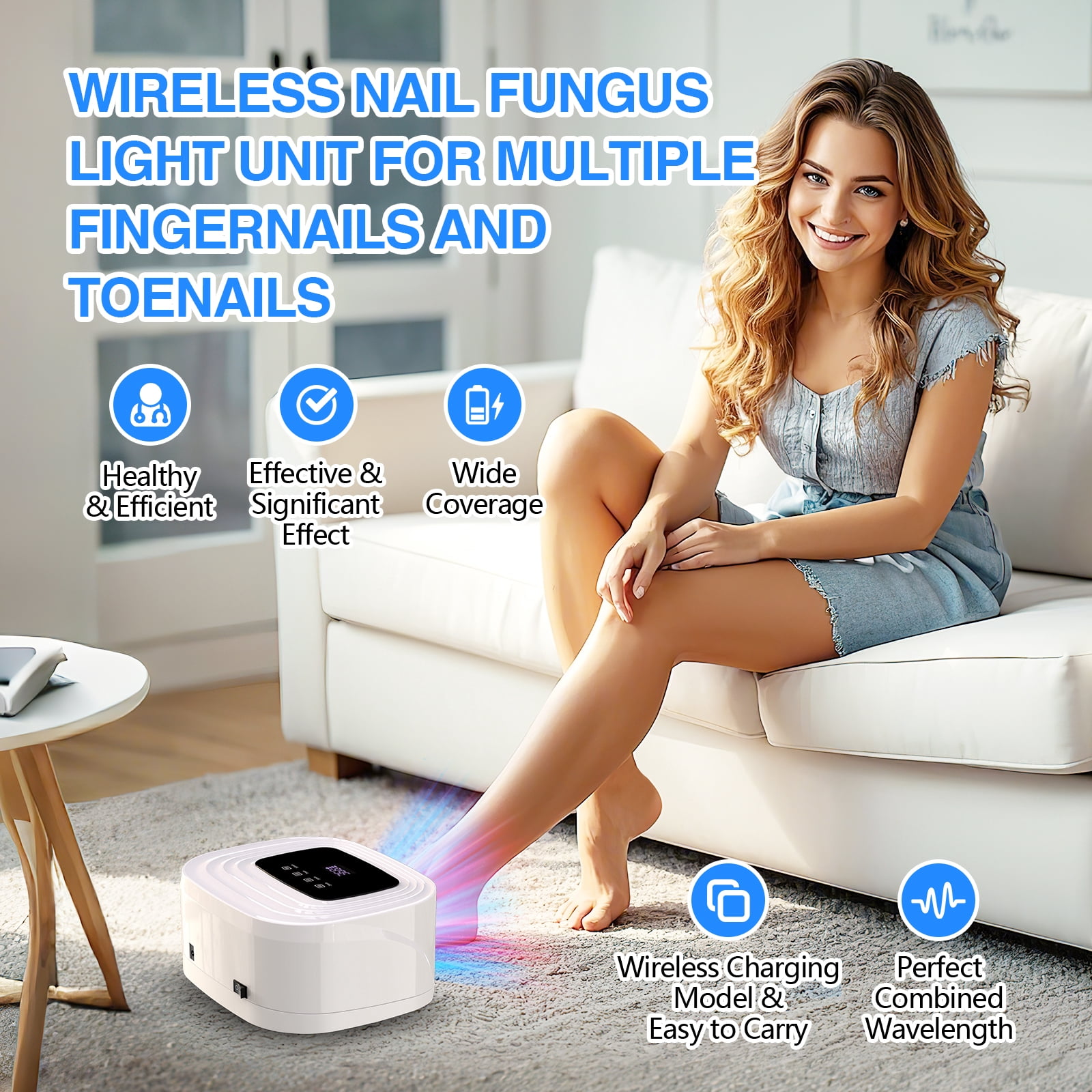 iKeener Rechargeable Nail Lamp Is Designed For Nail Fungus, With More Space