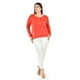 thumbnail image 5 of Blusa con espalda de encaje Roman Fashion / Tallas Extras, 1552 (Naranja) naranja 42, 5 of 6